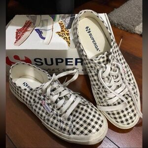 Superga Gingham Check Sneakers